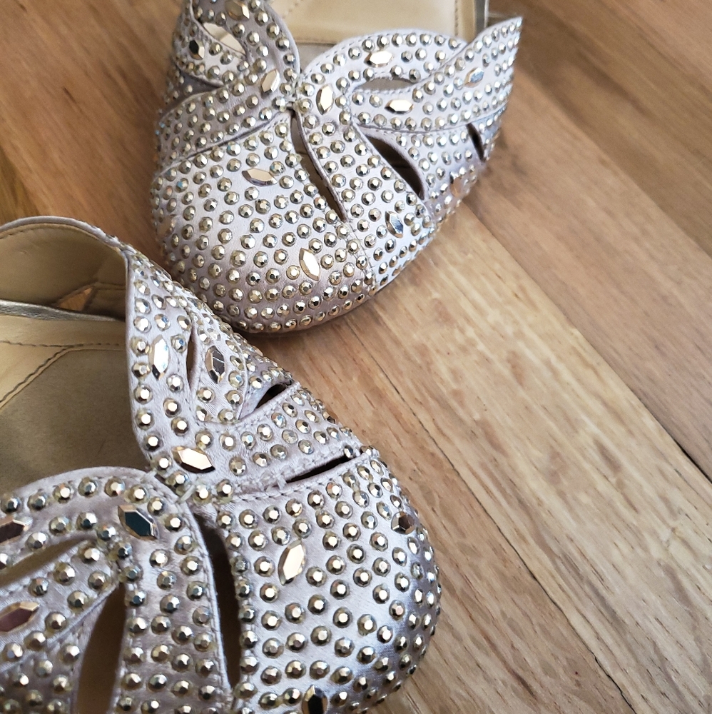 Alex Marie strappy Platform Rhinstone Heels - Picture 2 of 4